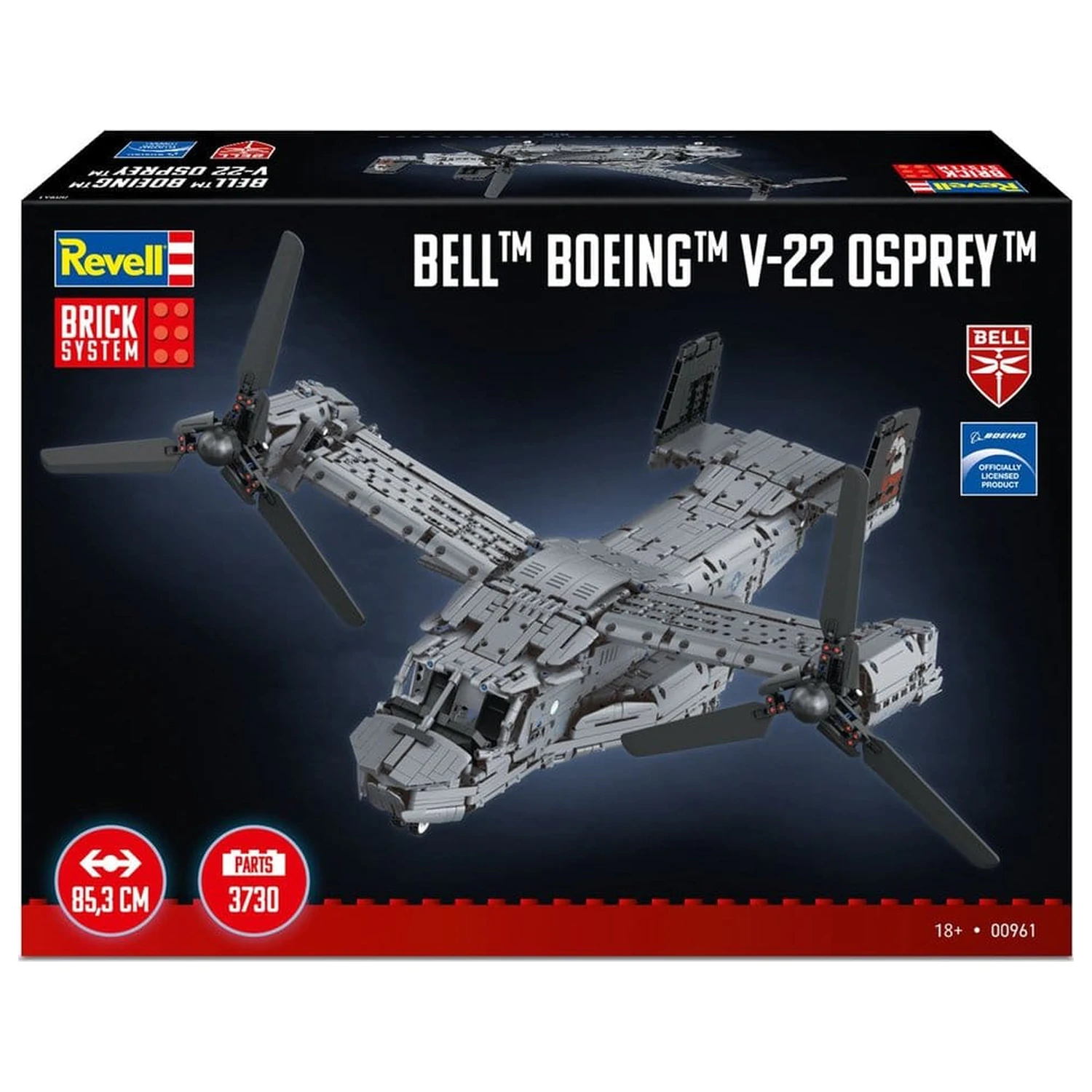 Bell Boeing sistem gradbenih kock Komplet V-22 Osprey 68 cm fotografija izdelka