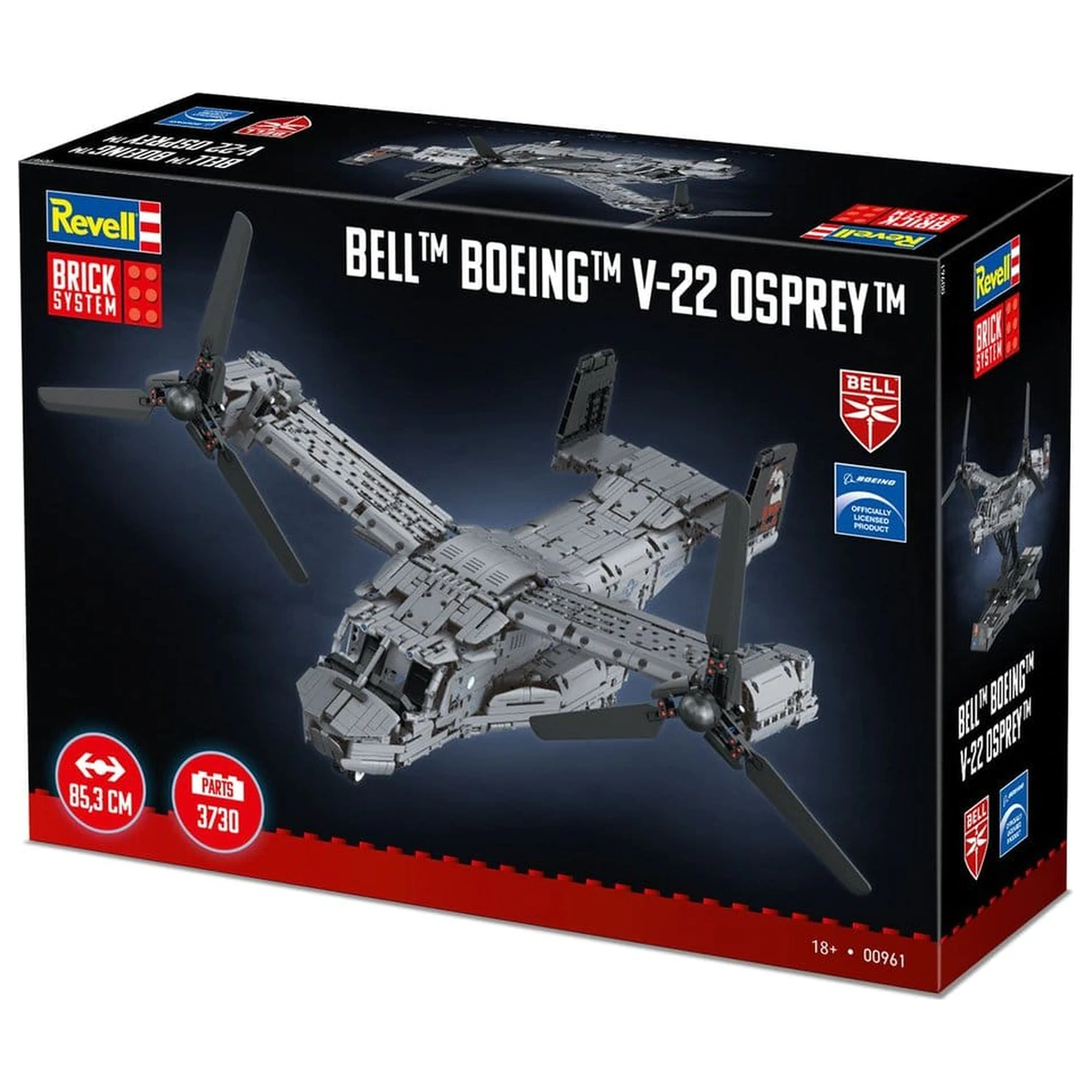 Bell Boeing sistem gradbenih kock Komplet V-22 Osprey 68 cm fotografija izdelka