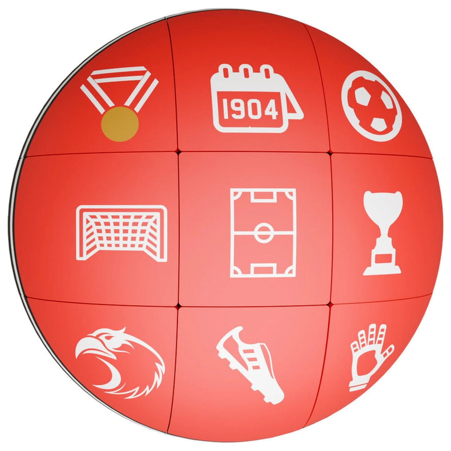 Benfica sfera sestavljanka komplet 6 cm fotografija izdelka