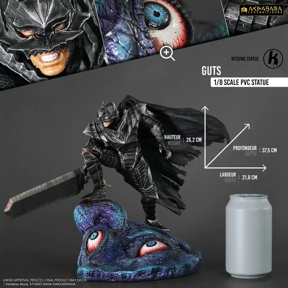 Berserk Akihabara Legend Figure PVC Kip 1/8 Guts (Berserker Armor) 26 cm fotografija izdelka