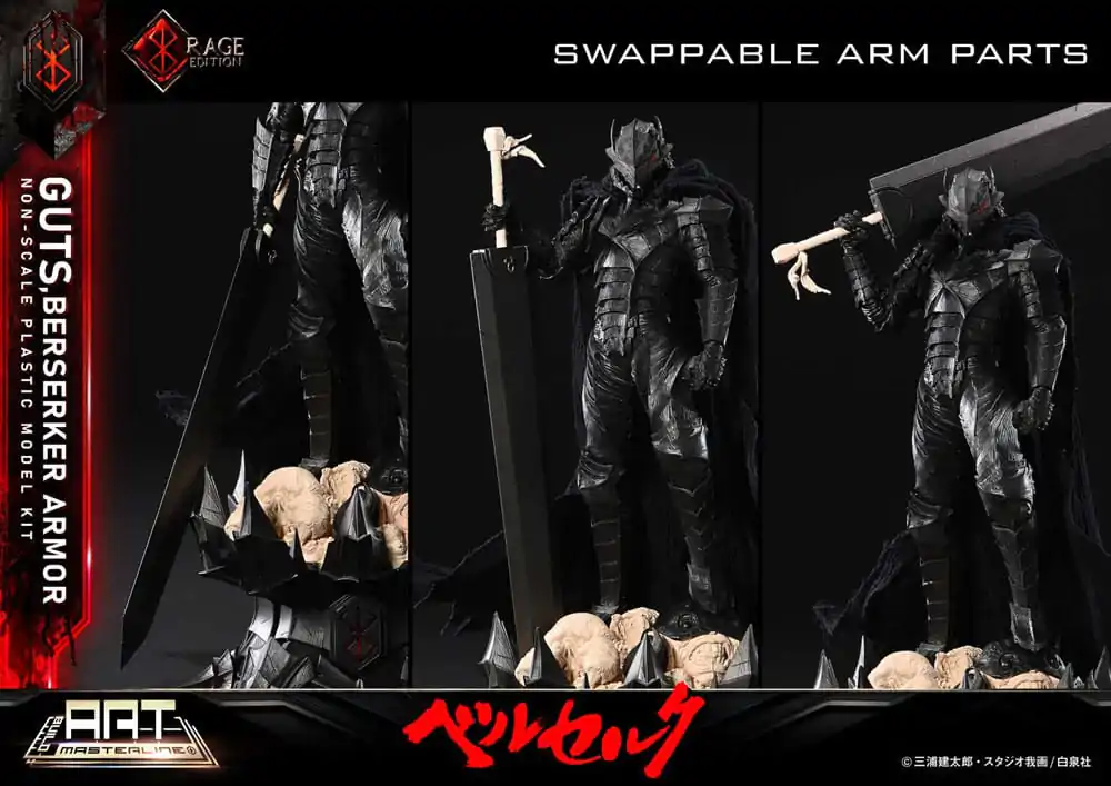 Berserk Build Art Masterline komplet plastičnih modelov Guts Berserker Armor Rage 30 cm fotografija izdelka
