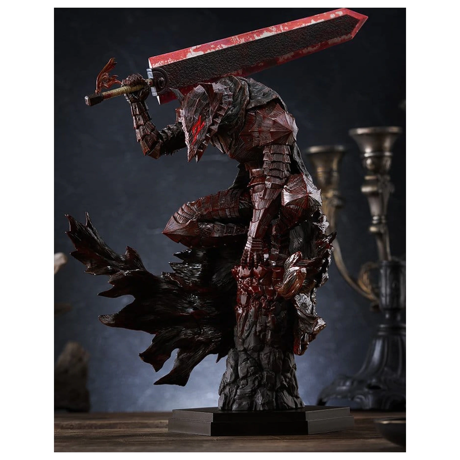 Berserk Pop Up Parade PVC figura Guts (Berserker Armor): Bloody Paint Ver. L velikost 28 cm fotografija izdelka