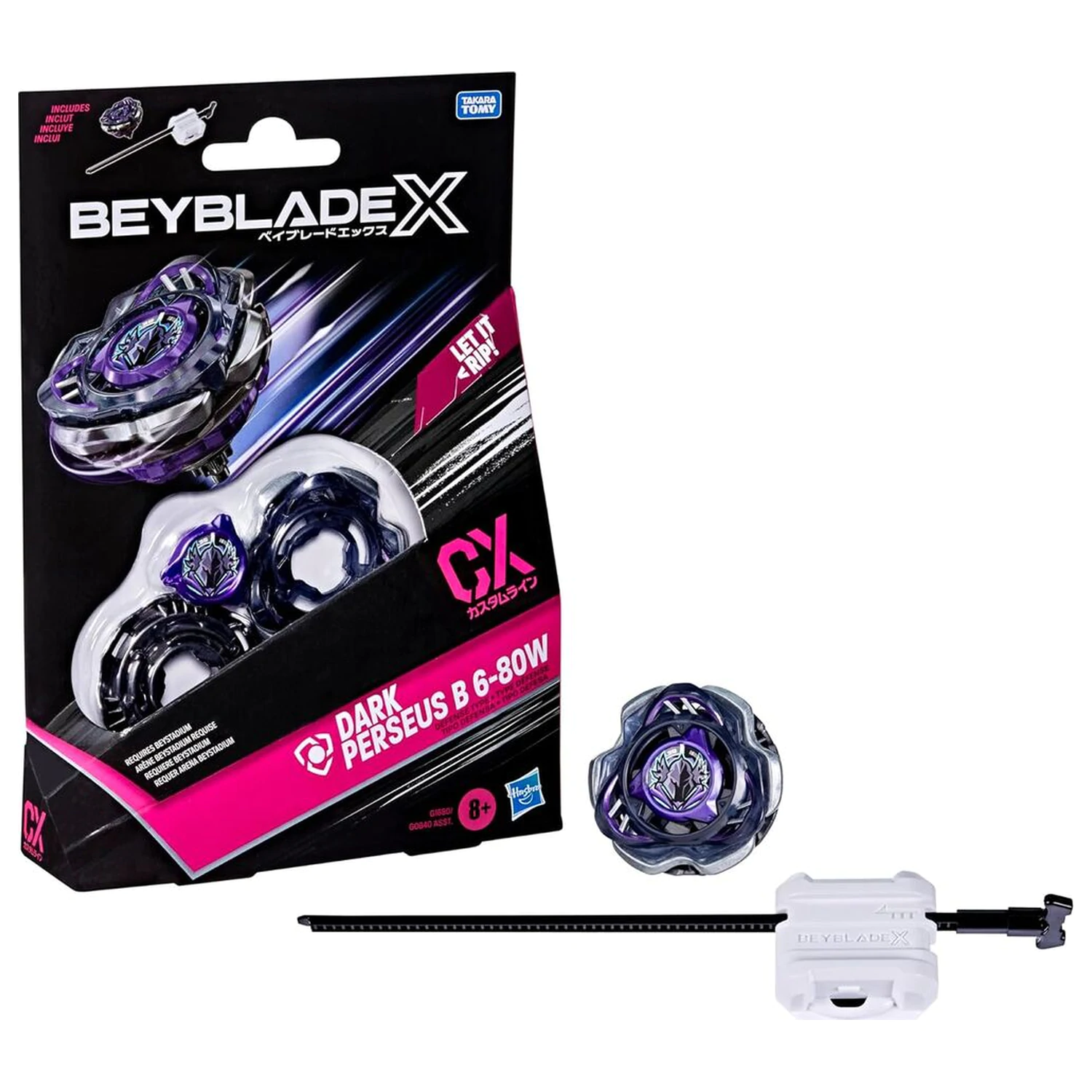 Beyblade X Dark Perseus B 6-80W komplet igra fotografija izdelka