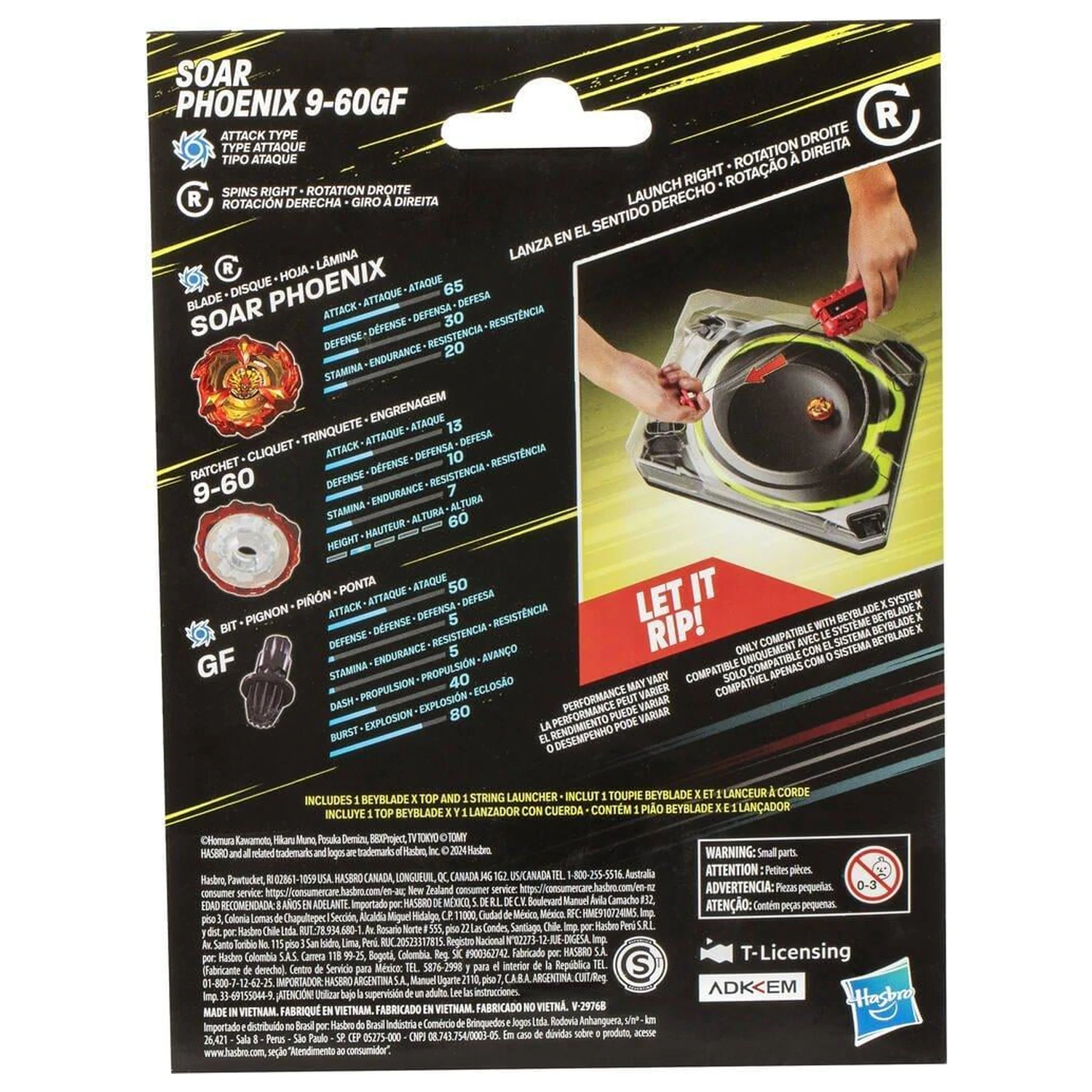 Beyblade X Deluxe zaganjalnik s potegom (String Launcher) komplet fotografija izdelka