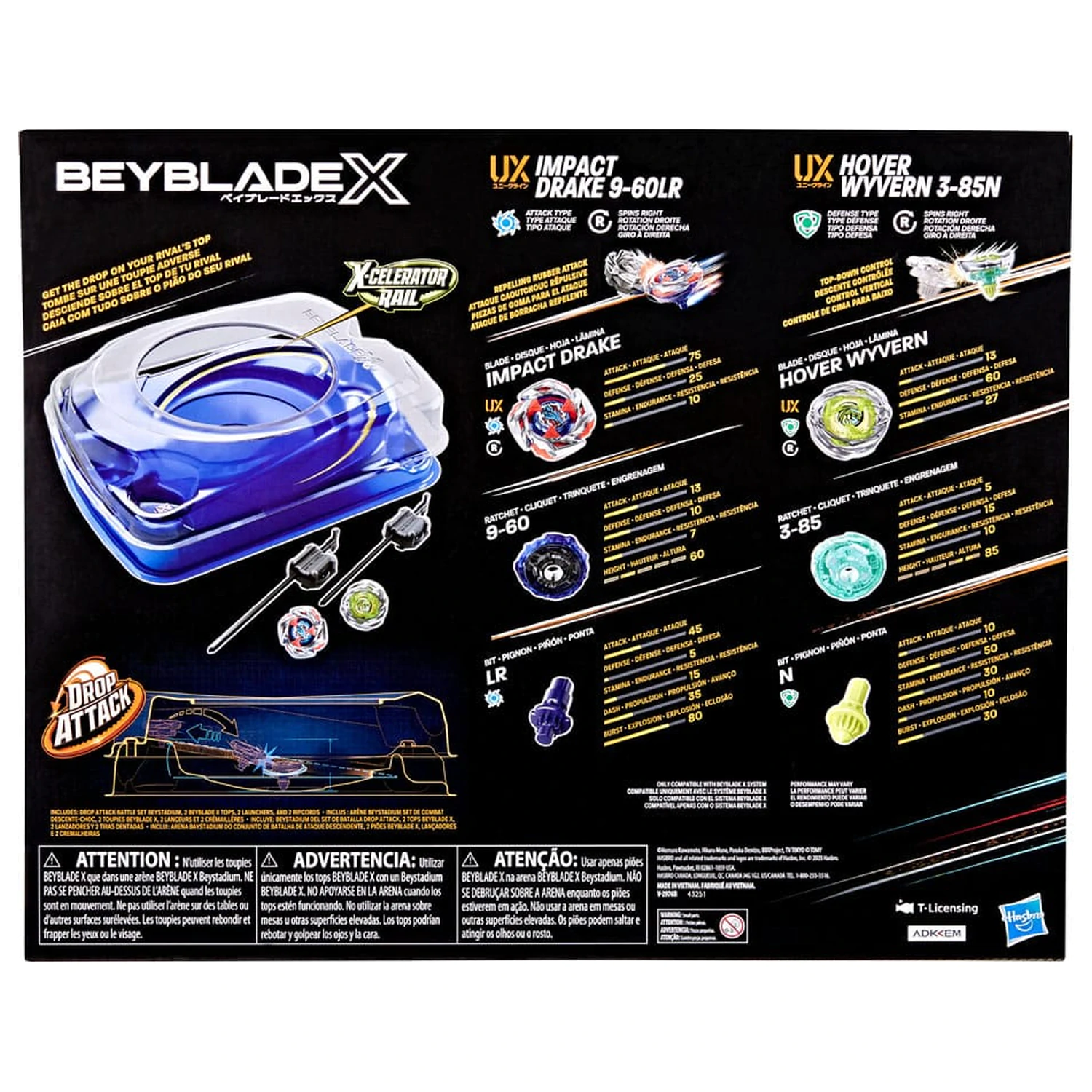 Beyblade X Drop Attack Bojni set fotografija izdelka