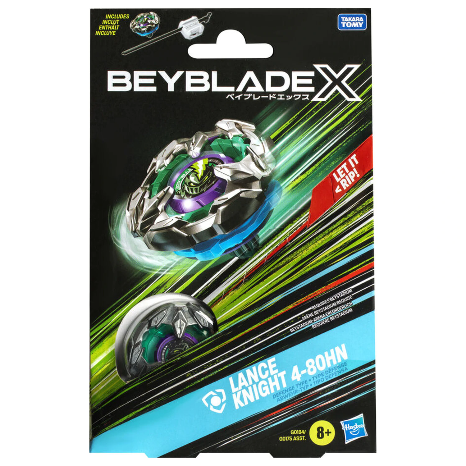 Beyblade X Lance Knight 4-80HN komplet igra fotografija izdelka