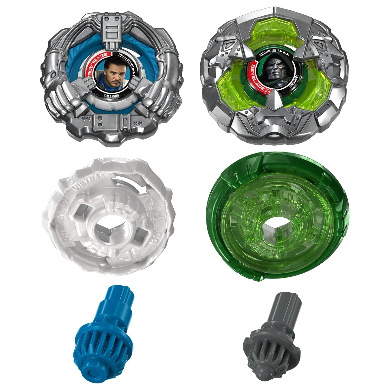 BEYBLADE X Mister Fantastic 9-65A in Doctor Doom 0-80LO fotografija izdelka