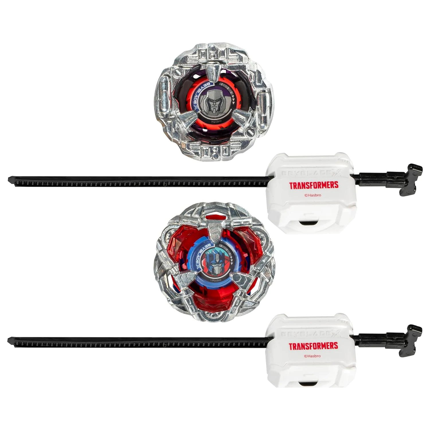 Beyblade X Optimus Prime 4-60P in Megatron 4-80B fotografija izdelka