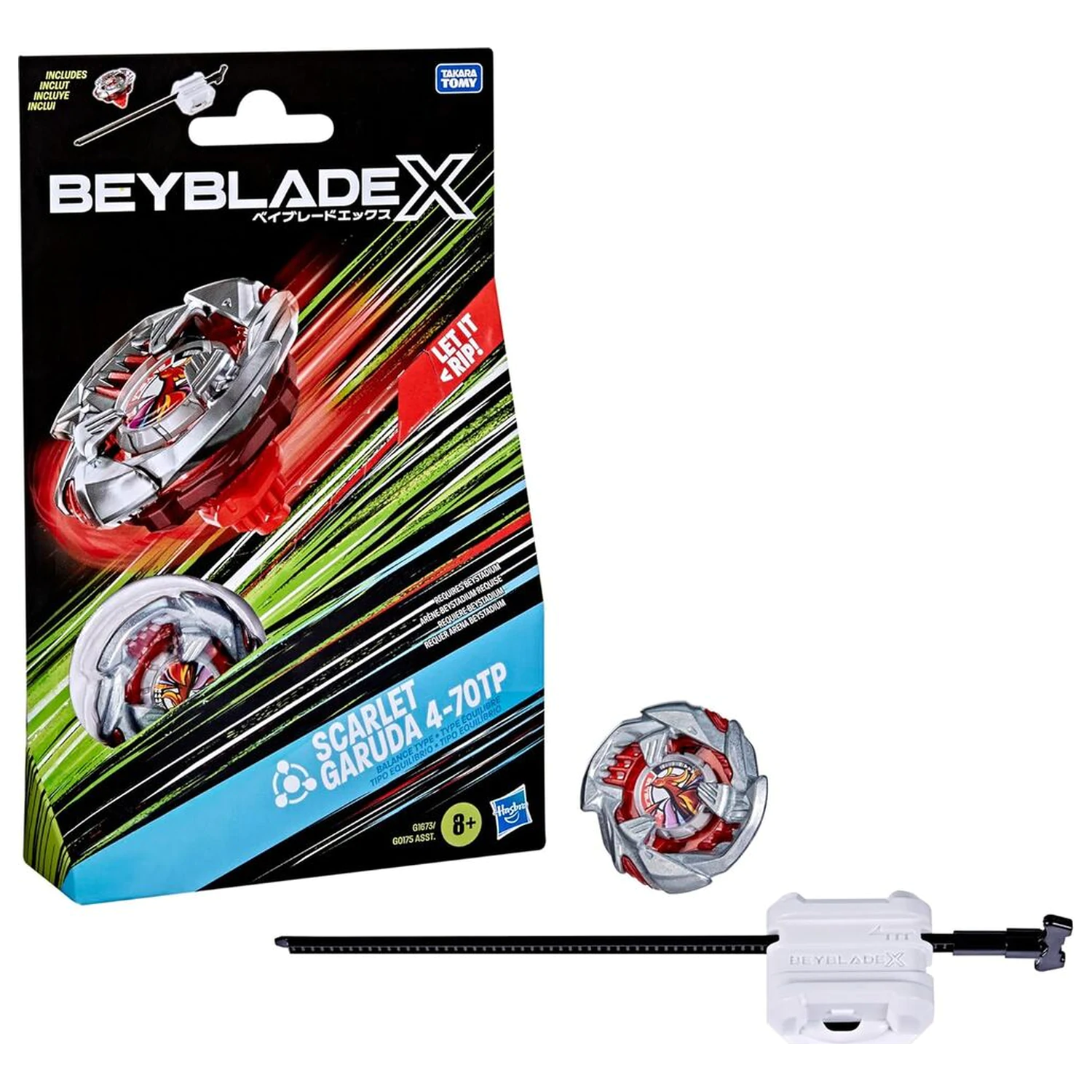 Beyblade X Scarlet Garuda 4-70TP komplet igra fotografija izdelka
