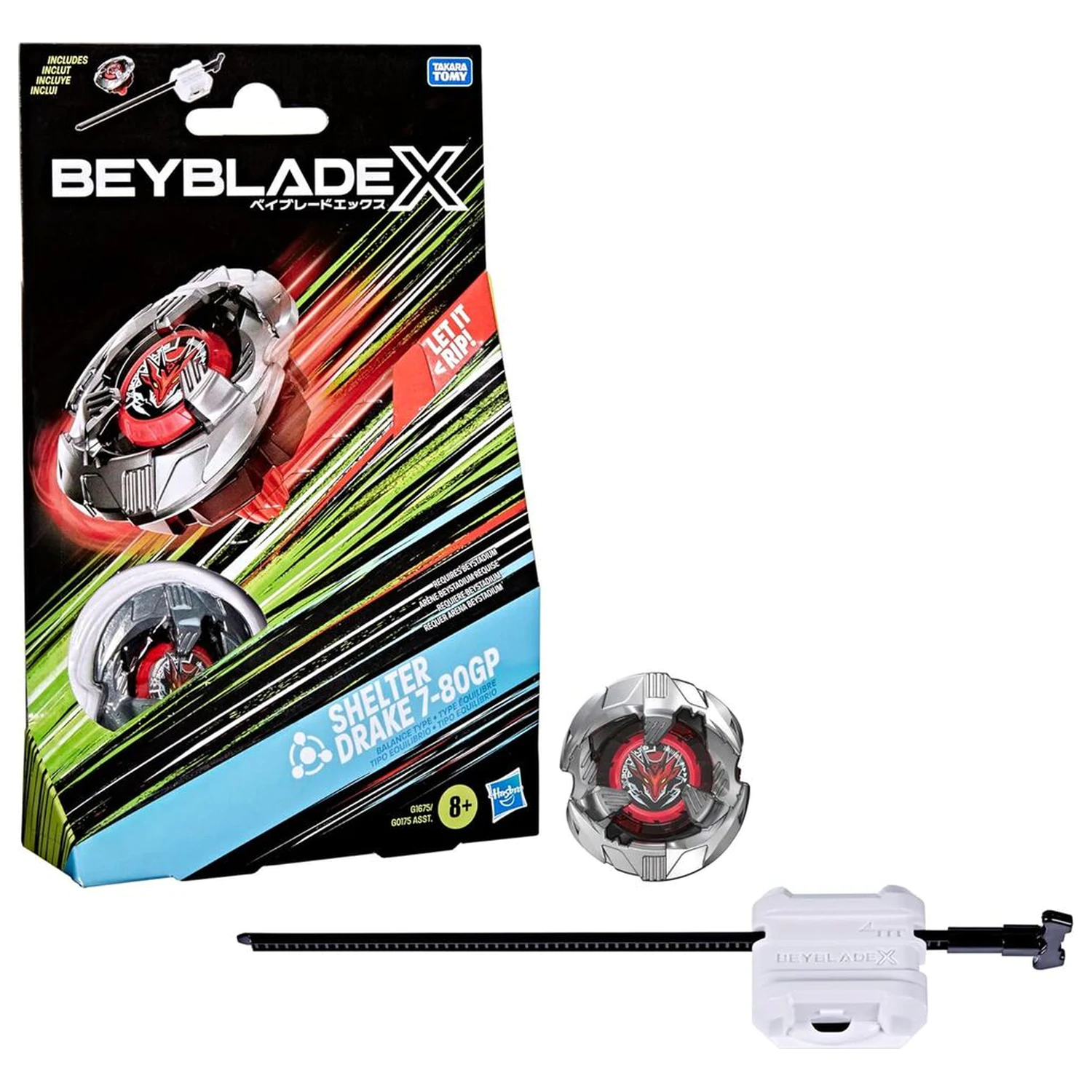 Beyblade X Shelter Drake 7-80GP komplet igra fotografija izdelka