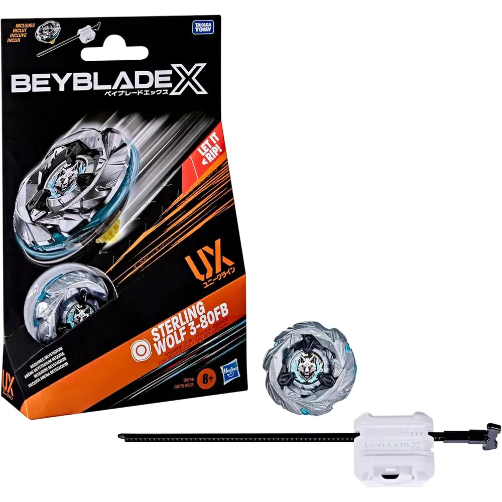 Beyblade X Sterling Wolf 3-80FB UX Začetni komplet igre fotografija izdelka