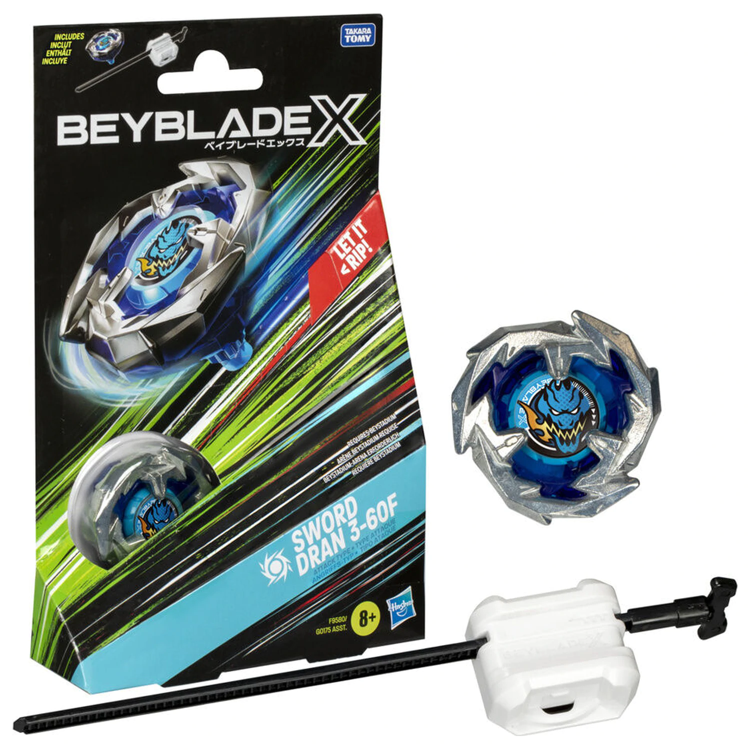 Beyblade X meč Dran 3-60F komplet igra fotografija izdelka