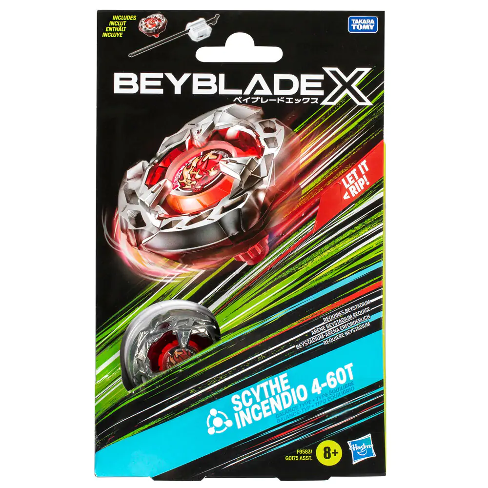 BeybladeX Scythe Incendio 4-60T igra fotografija izdelka