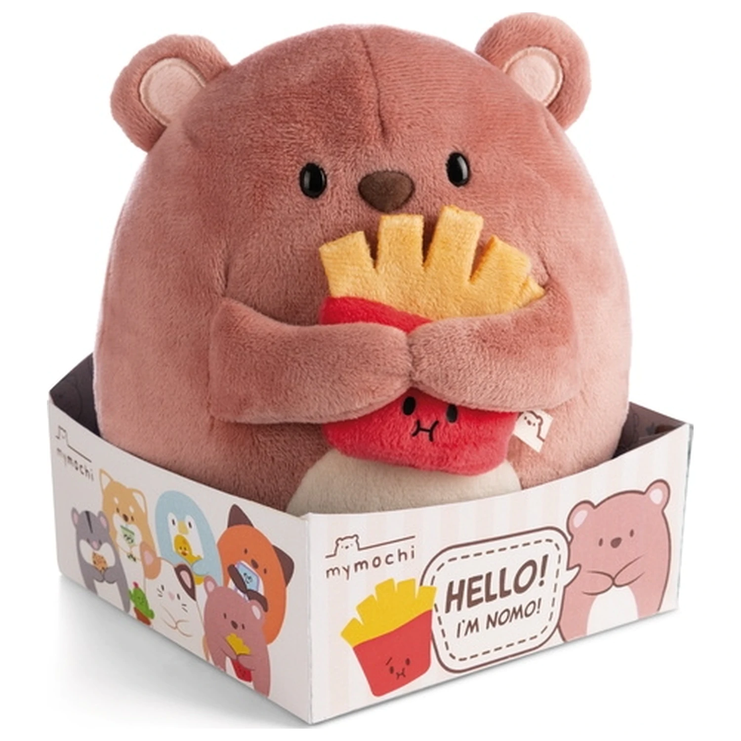 BIG FRIENDS Bear Nomo s pomfritom plišast 27cm fotografija izdelka