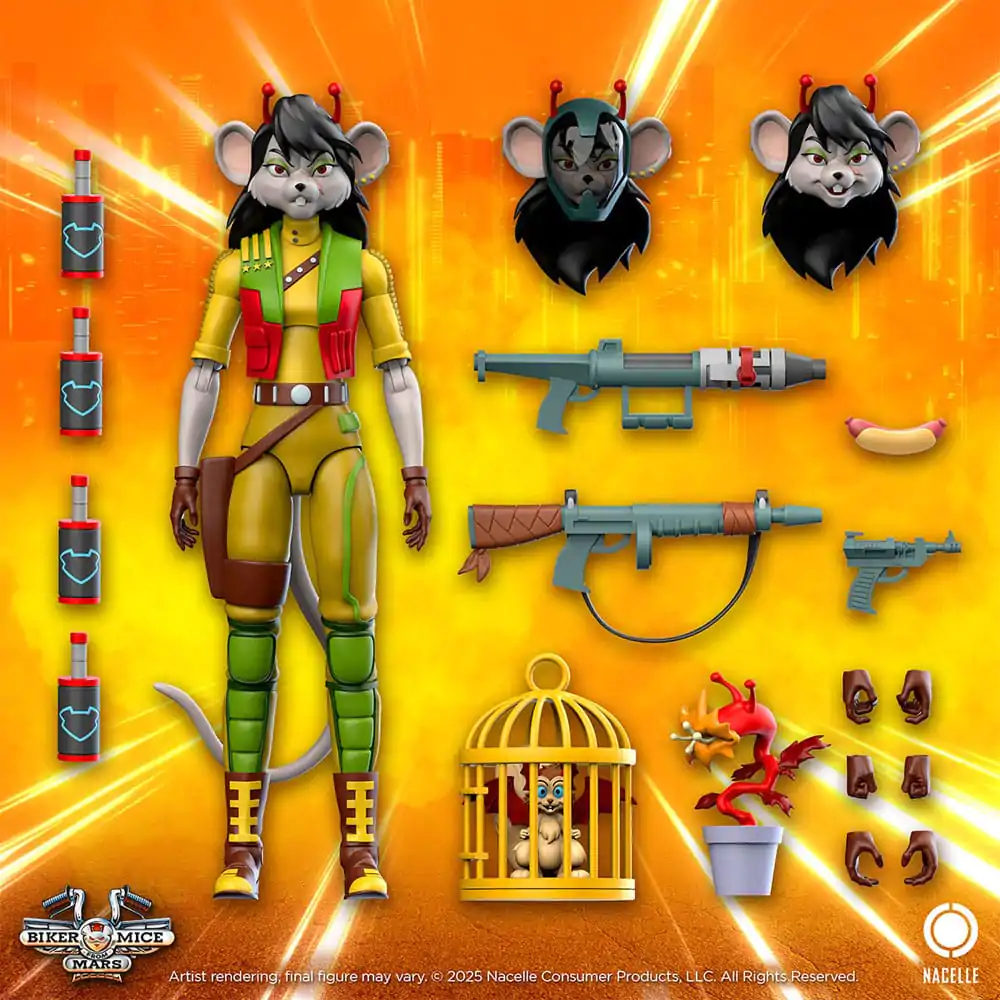 Biker Mice From Mars akcijska figura Carbine 23 cm fotografija izdelka