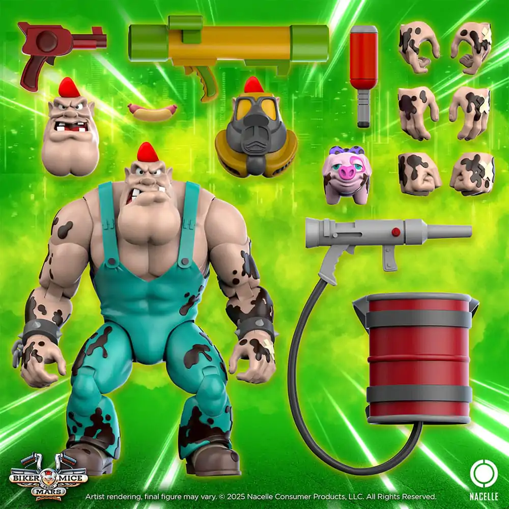 Biker Mice From Mars akcijska figura Greasepit 23 cm fotografija izdelka