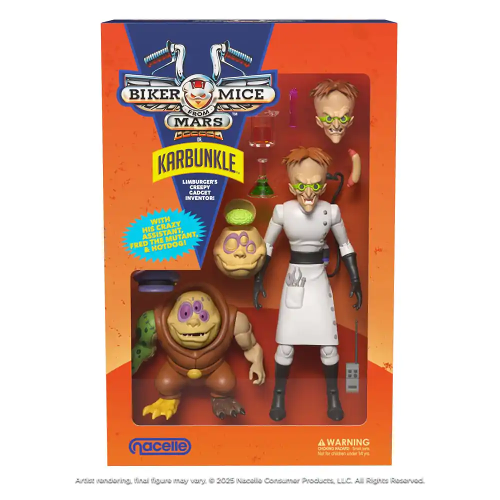 Biker Mice From Mars akcijska figura Karbunkle & Fred The Mutant 23 cm fotografija izdelka