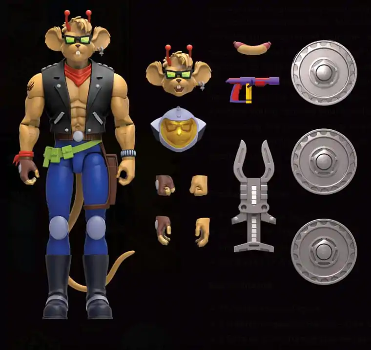 Biker Mice From Mars akcijska figura Throttle 18 cm fotografija izdelka