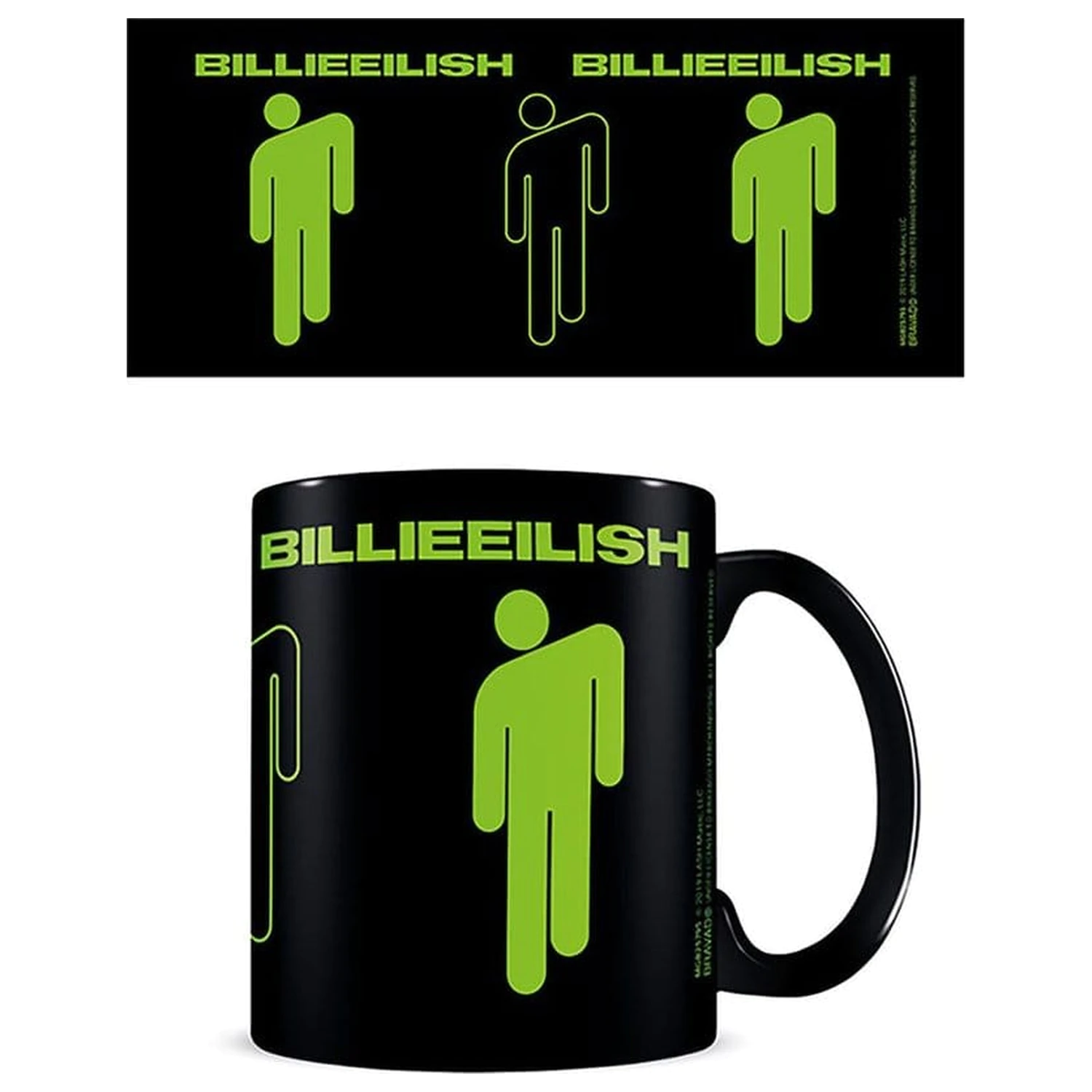 Billie Eilish skodelica Stickman Black fotografija izdelka