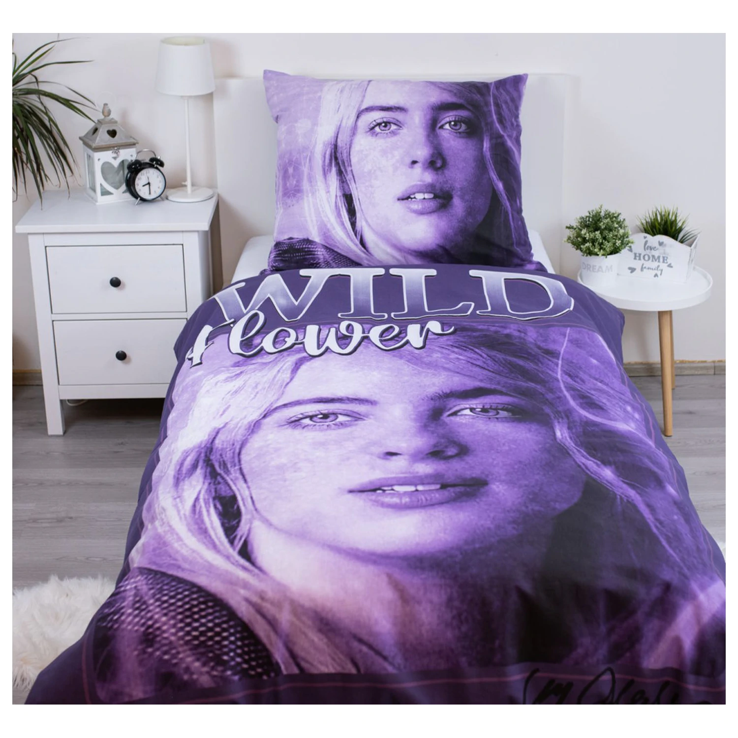 Billie Eilish Wild Flower prevleka za odejo fotografija izdelka