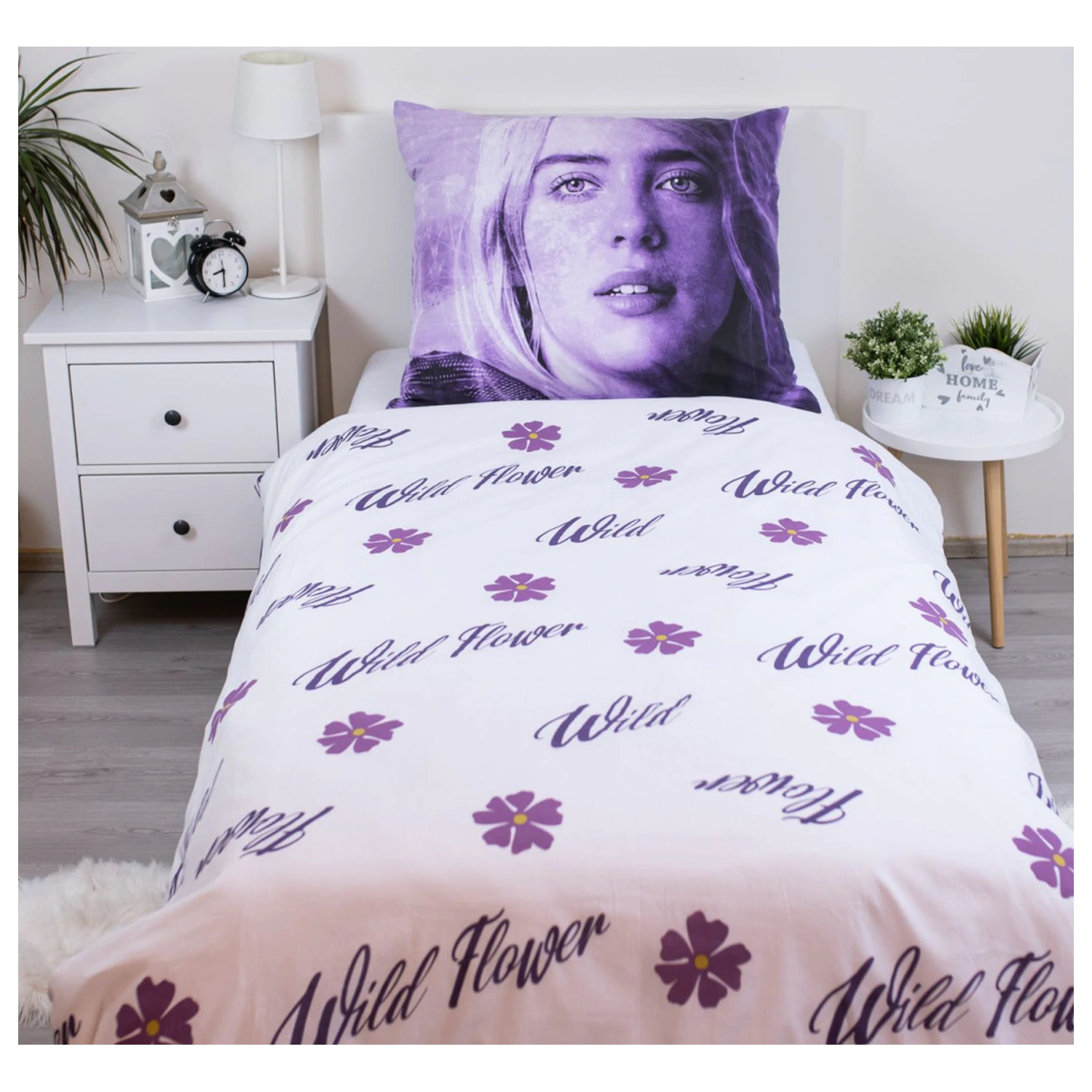 Billie Eilish Wild Flower prevleka za odejo fotografija izdelka