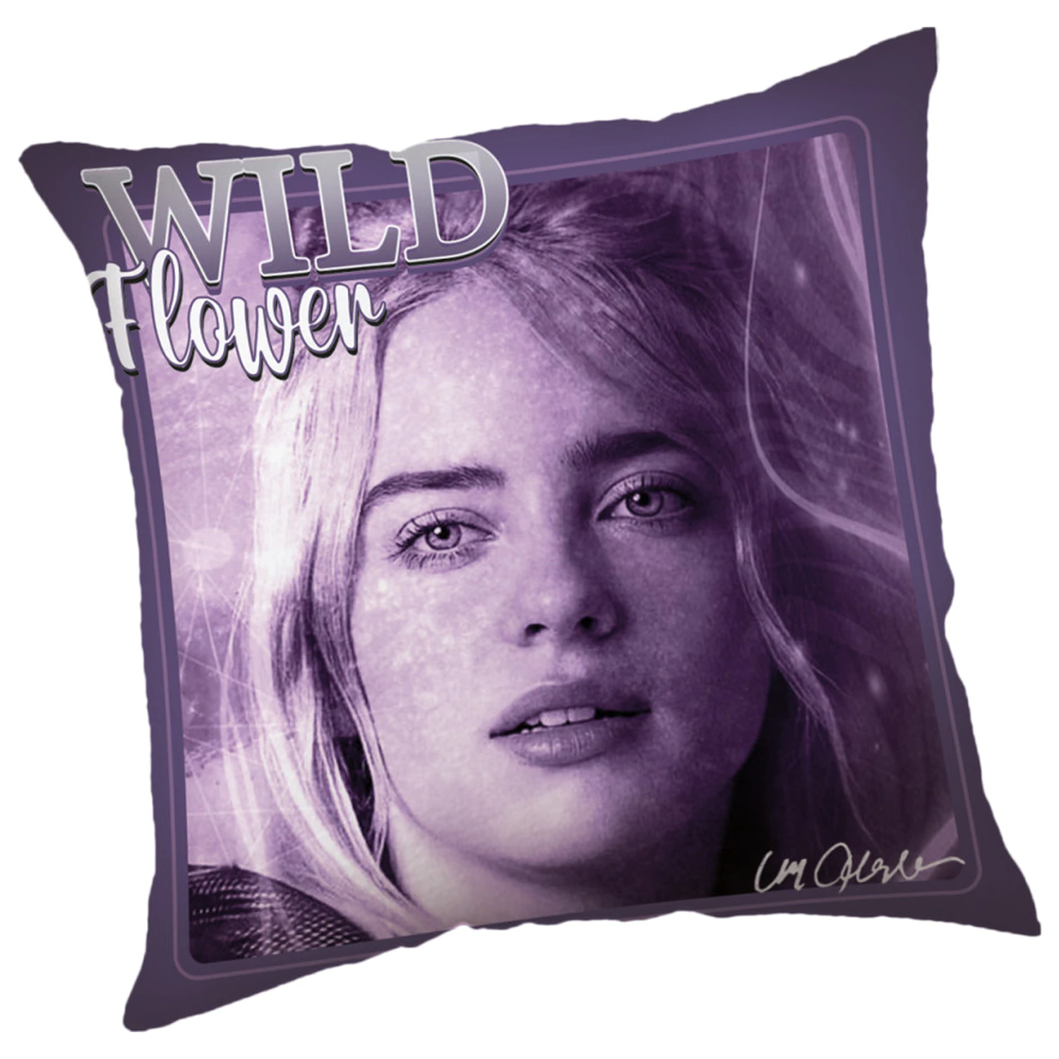 Billie Eilish Wild Flower blazina, okrasna blazina fotografija izdelka