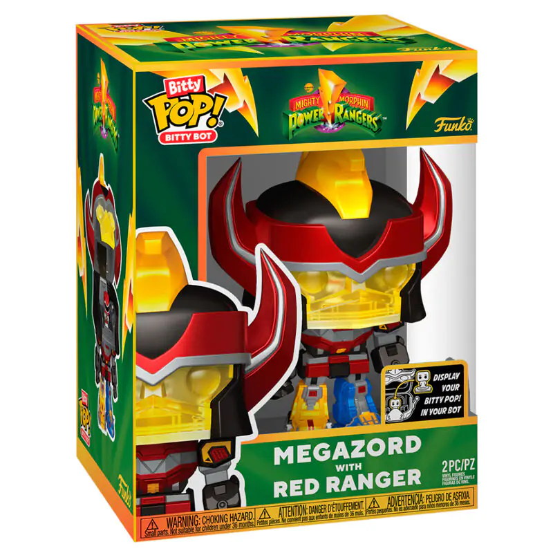 Figurica Bitty Bots Mighty Morphin Power Rangers Megazord z Red Rangerjem fotografija izdelka