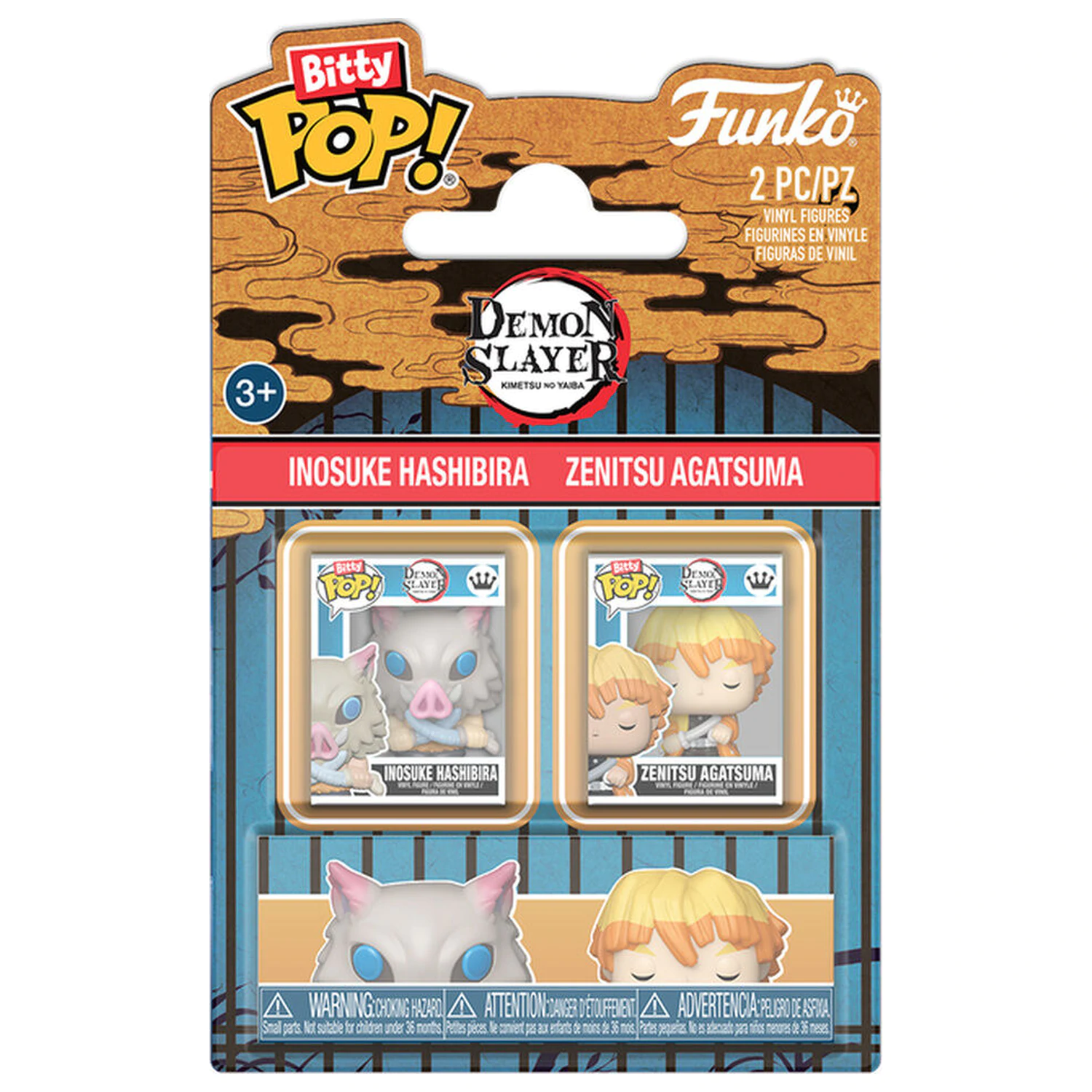 Bitty Funko POP! paket 2 Demon Slayer Inosuke & Zenitsu fotografija izdelka