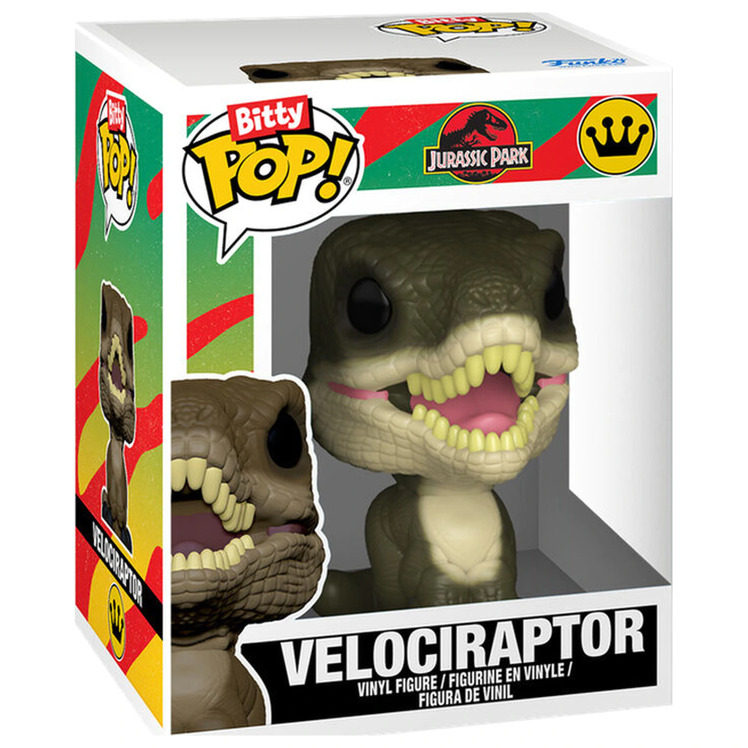 Bitty Funko POP pakiranje 2 figur Jurassic Park Velociraptor & Brachiosaurus fotografija izdelka