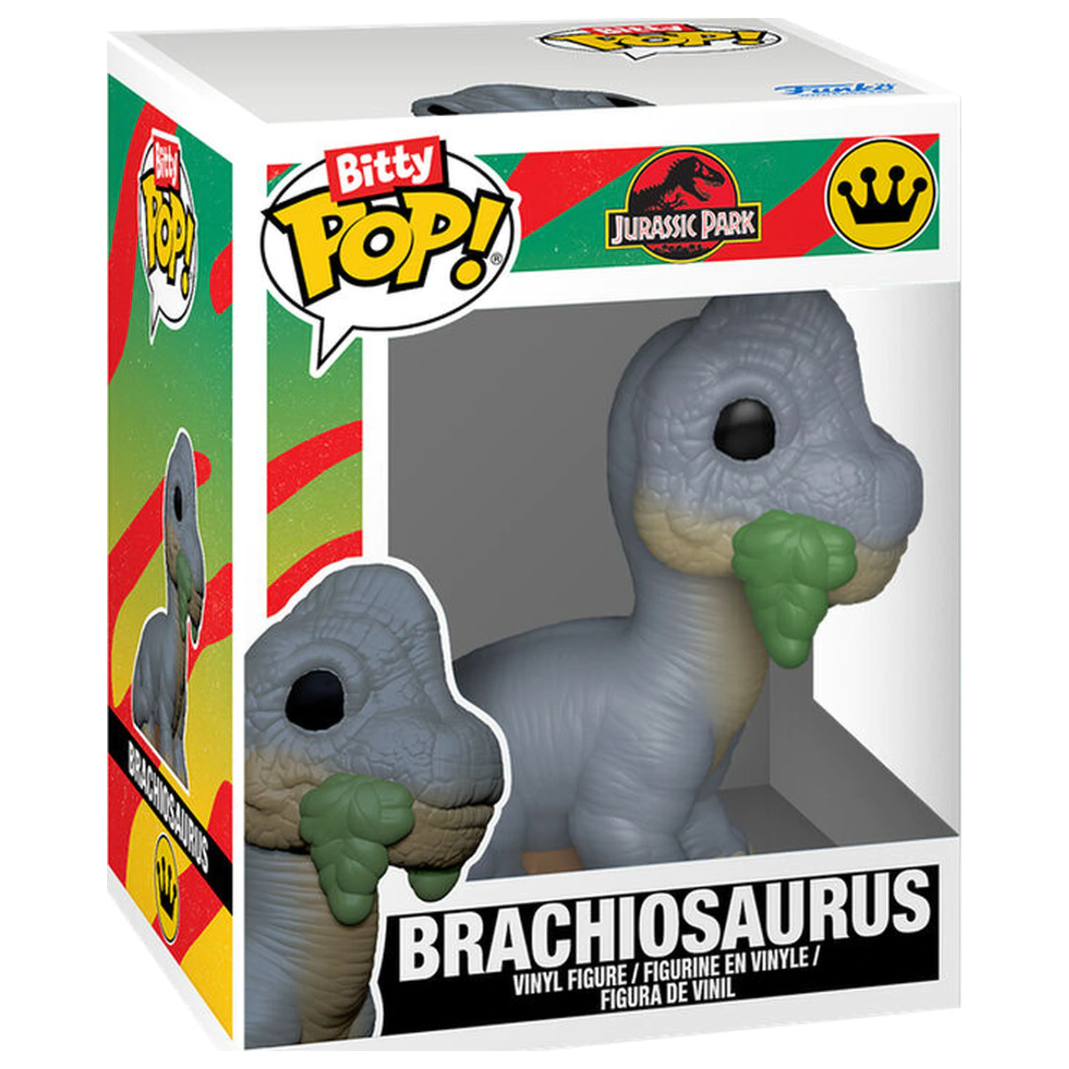 Bitty Funko POP pakiranje 2 figur Jurassic Park Velociraptor & Brachiosaurus fotografija izdelka