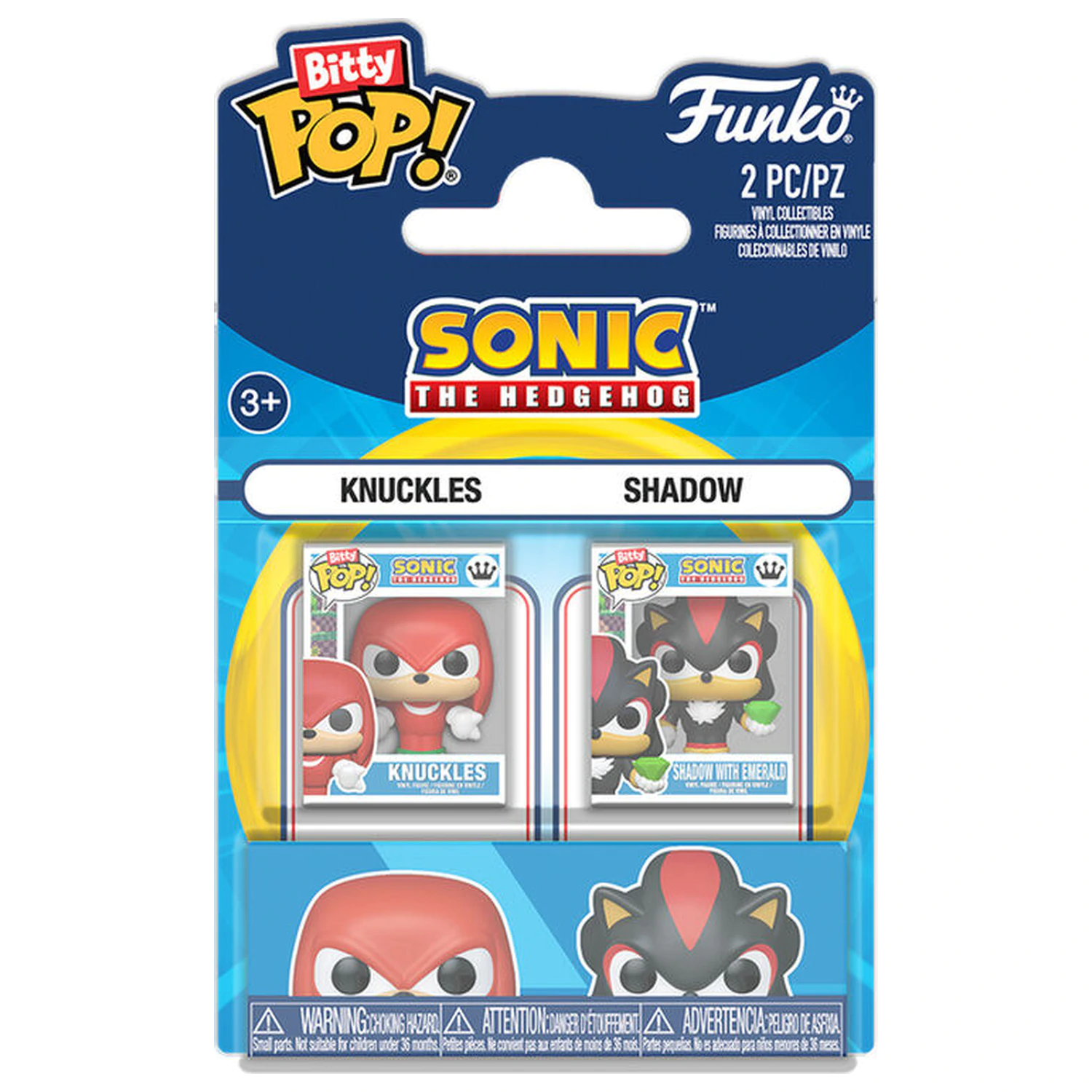 Bitty Funko POP paket 2 figur Sonic The Hedgehog - Knuckles & Shadow fotografija izdelka