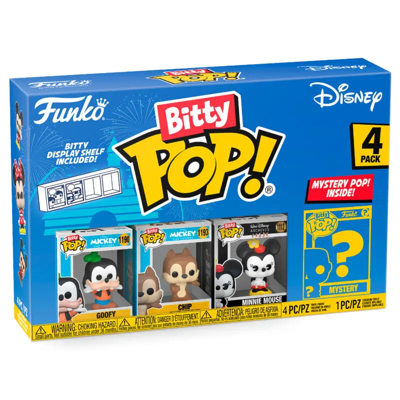 Disney Bitty POP! Vinyl Figure 4-Pack Goofy 2,5 cm - Vinilna Figura - Set 4 fotografija izdelka