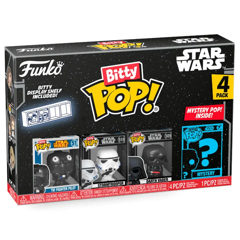 Star Wars Bitty POP! Vinil Figura Komplet 4 Darth Vader 2,5 cm fotografija izdelka