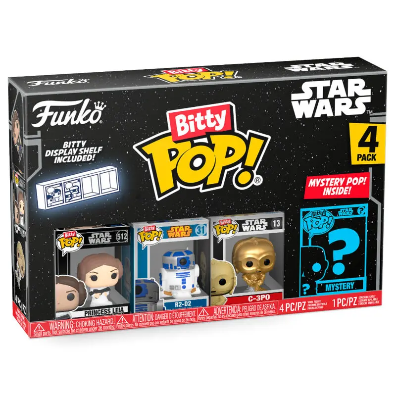 Star Wars Bitty POP! Vinilna figura 4-Pack Leia 2,5 cm fotografija izdelka