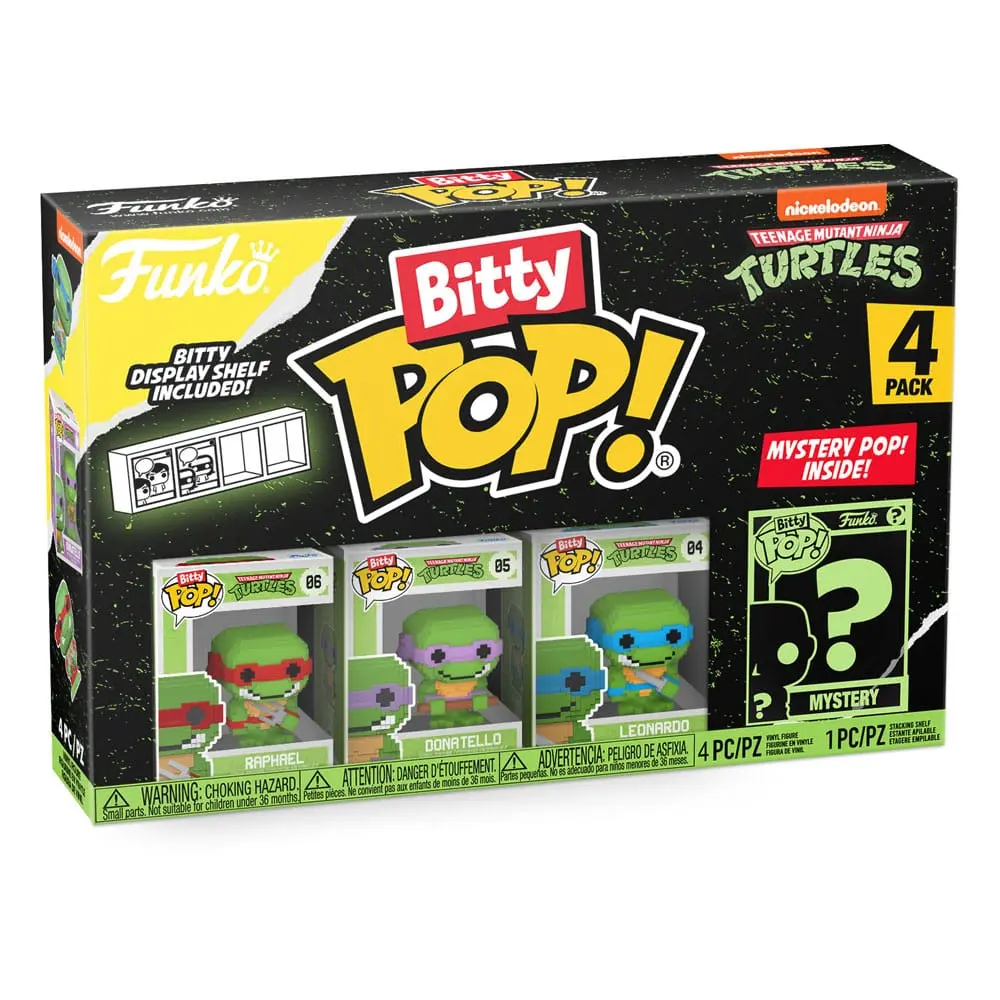 Teenage Mutant Ninja Turtles Bitty POP! Vinilna figura, 4-pack 8-Bit 2,5 cm fotografija izdelka