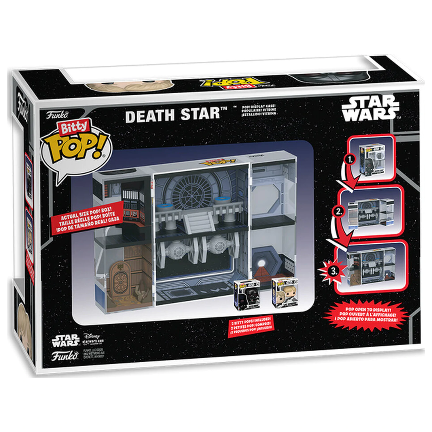 Bitty Funko POP škatle figur Star Wars Death Star fotografija izdelka