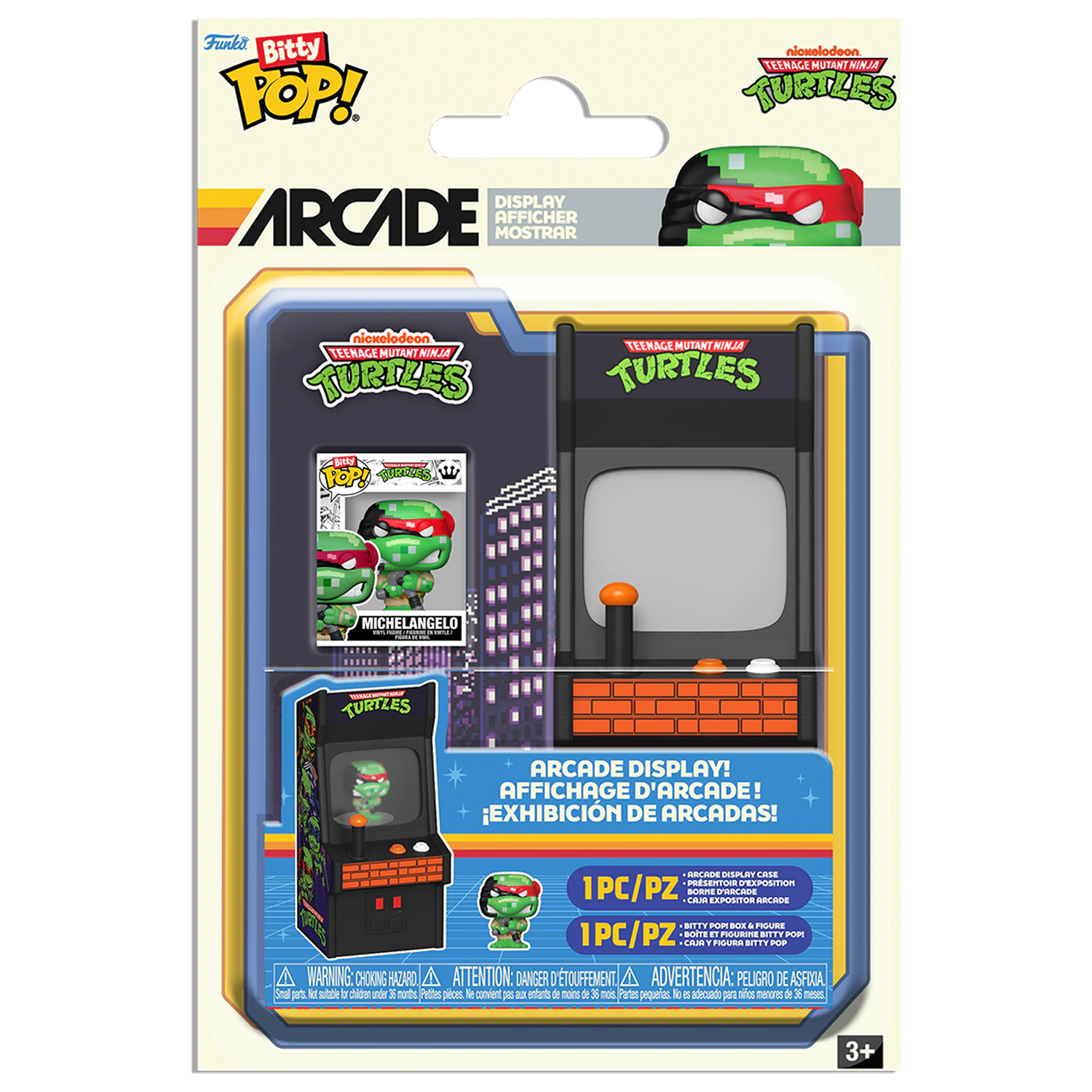 Bitty Funko POP figura Arcade Teenage Mutant Ninja Turtles fotografija izdelka