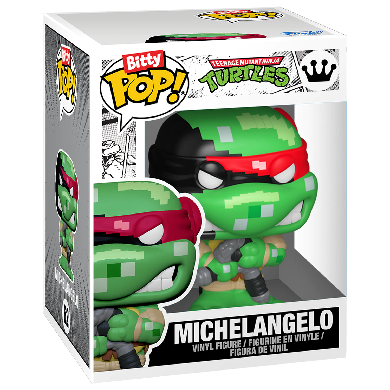 Bitty Funko POP figura Arcade Teenage Mutant Ninja Turtles fotografija izdelka