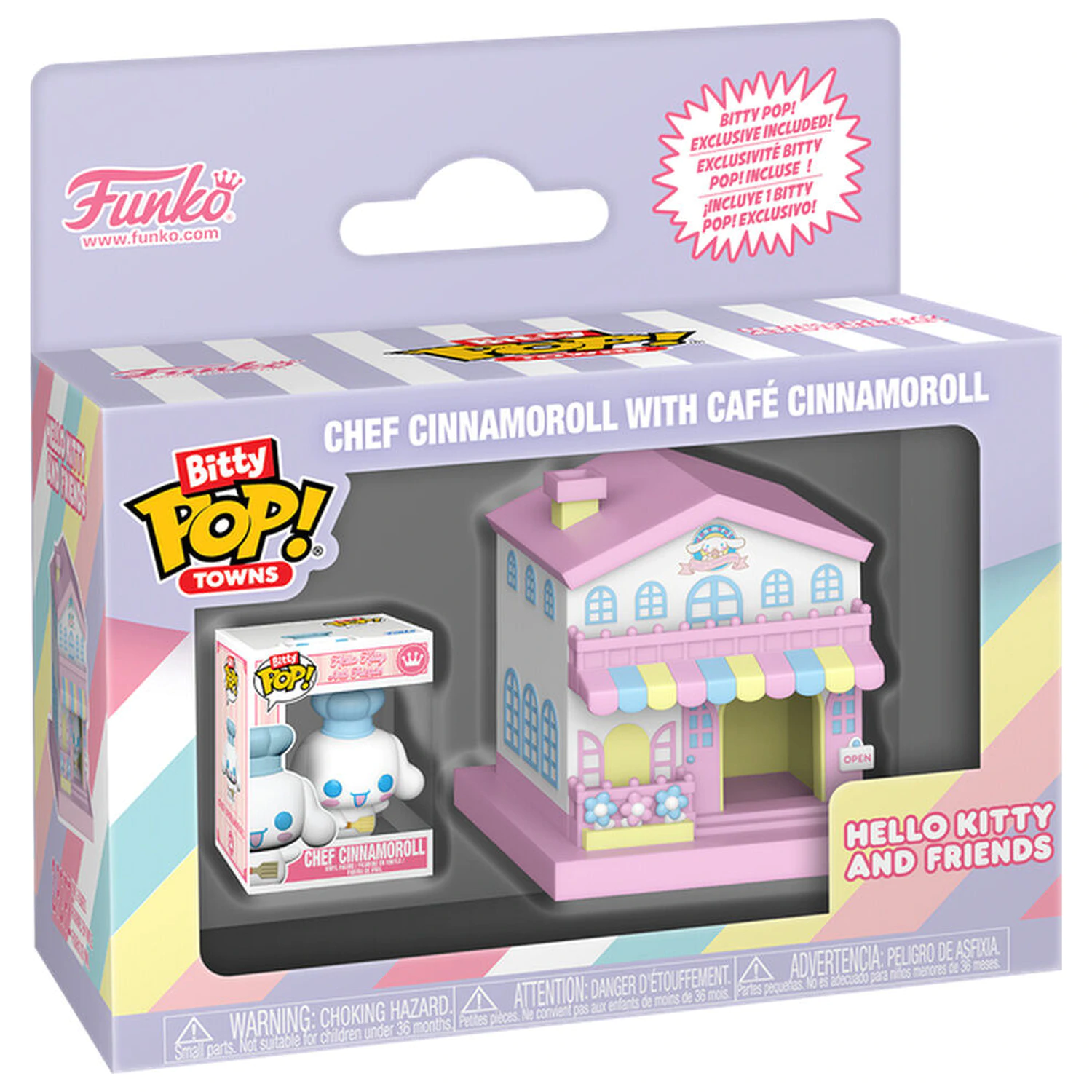 Bitty Funko POP figura Town Hello Kitty and Friends Chef Cinnamoroll With Cafe Cinnamoroll fotografija izdelka
