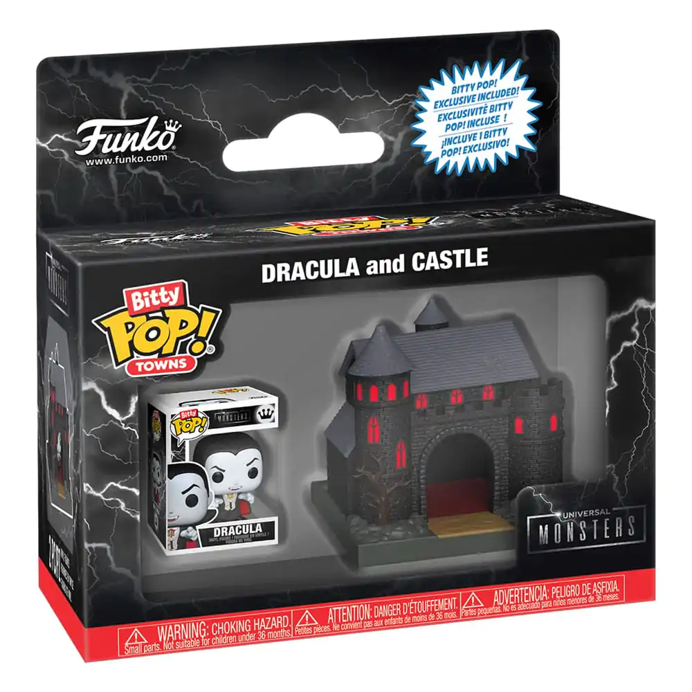 Bitty Funko POP figure Town Universal Monsters Dracula and Castle fotografija izdelka