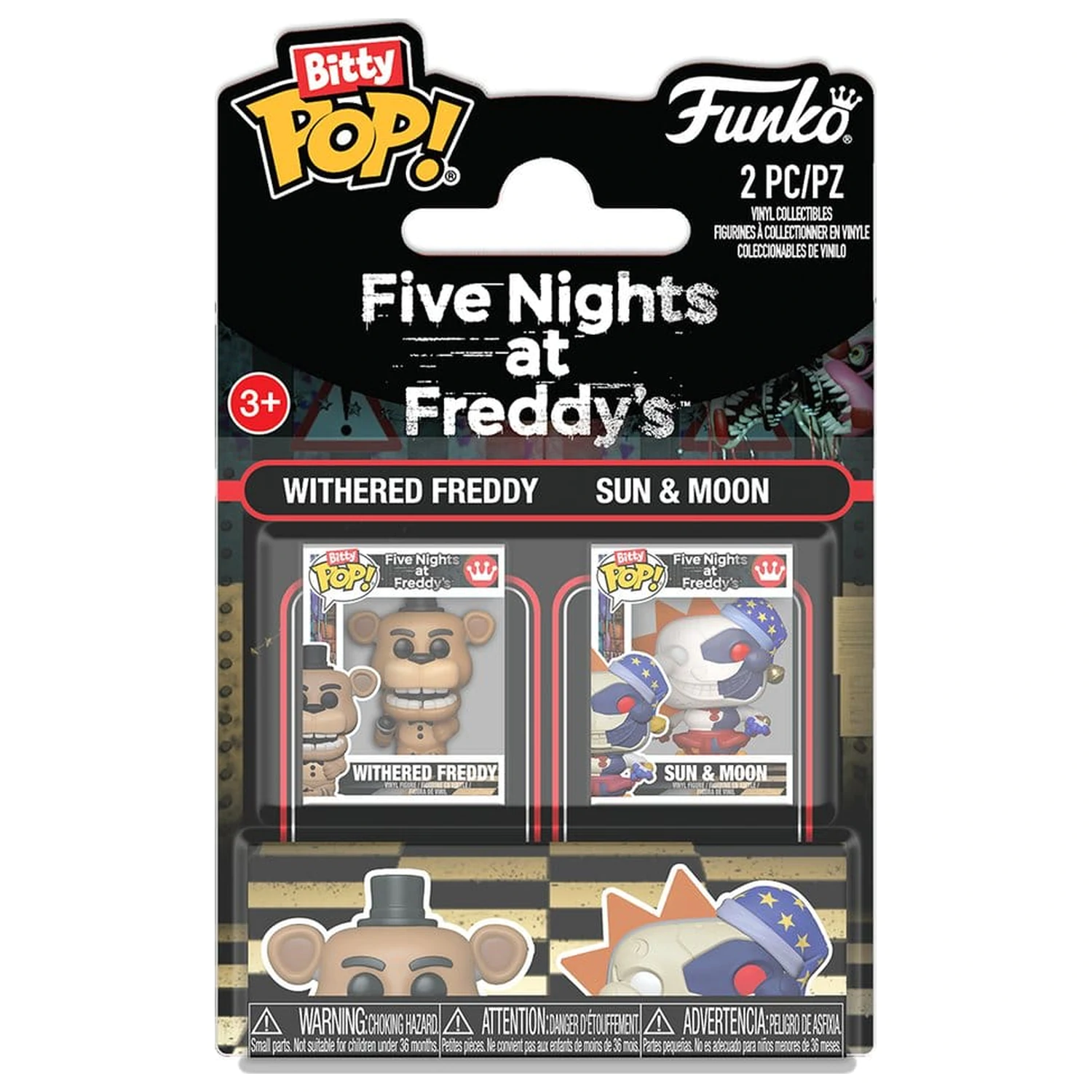 Bitty Funko POP figura paket Five Nights at Freddys Withered Freddy - Sun & Moon fotografija izdelka