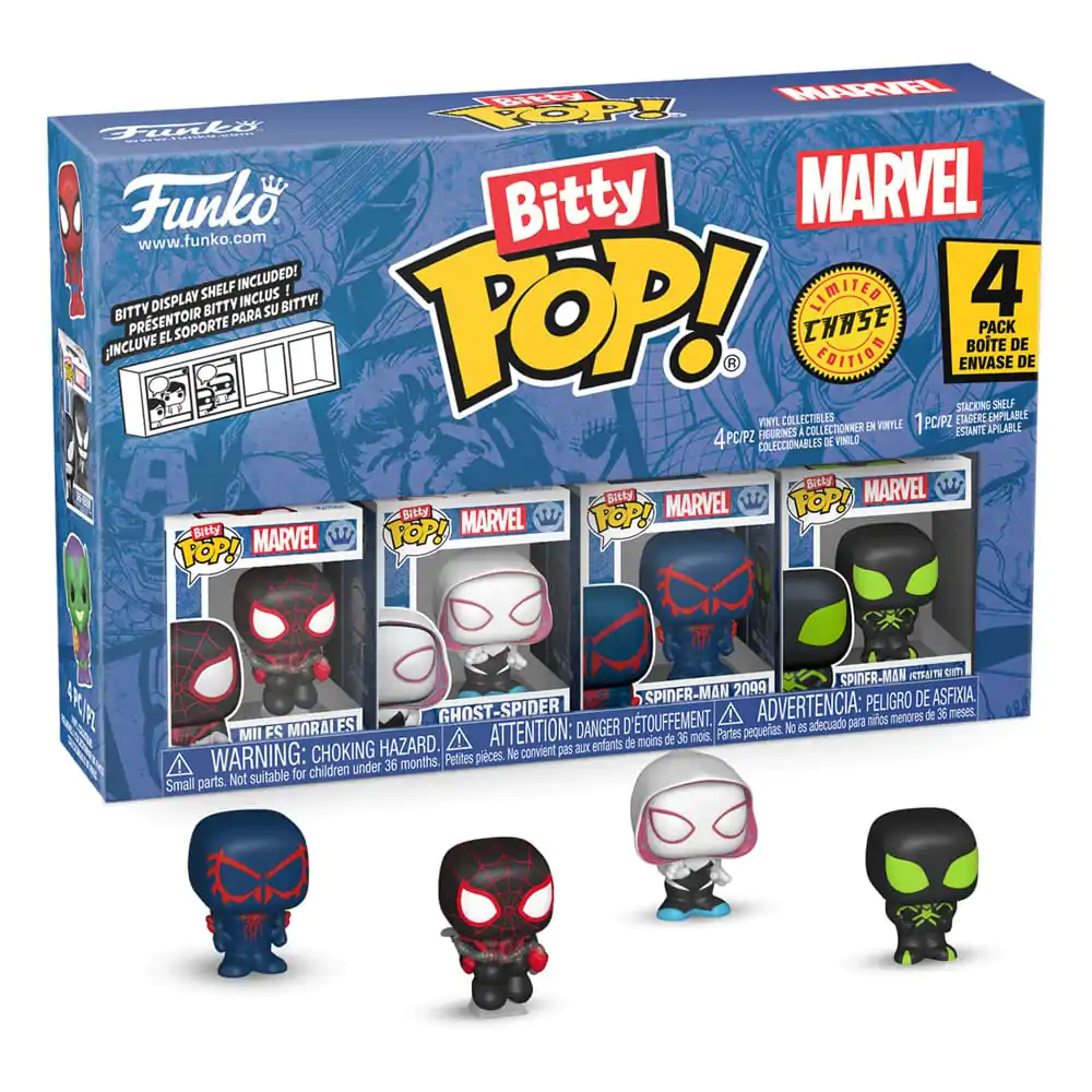 Bitty Funko POP Marvel Spider-Man Miles Vinil Figura 4-Pack Morales fotografija izdelka