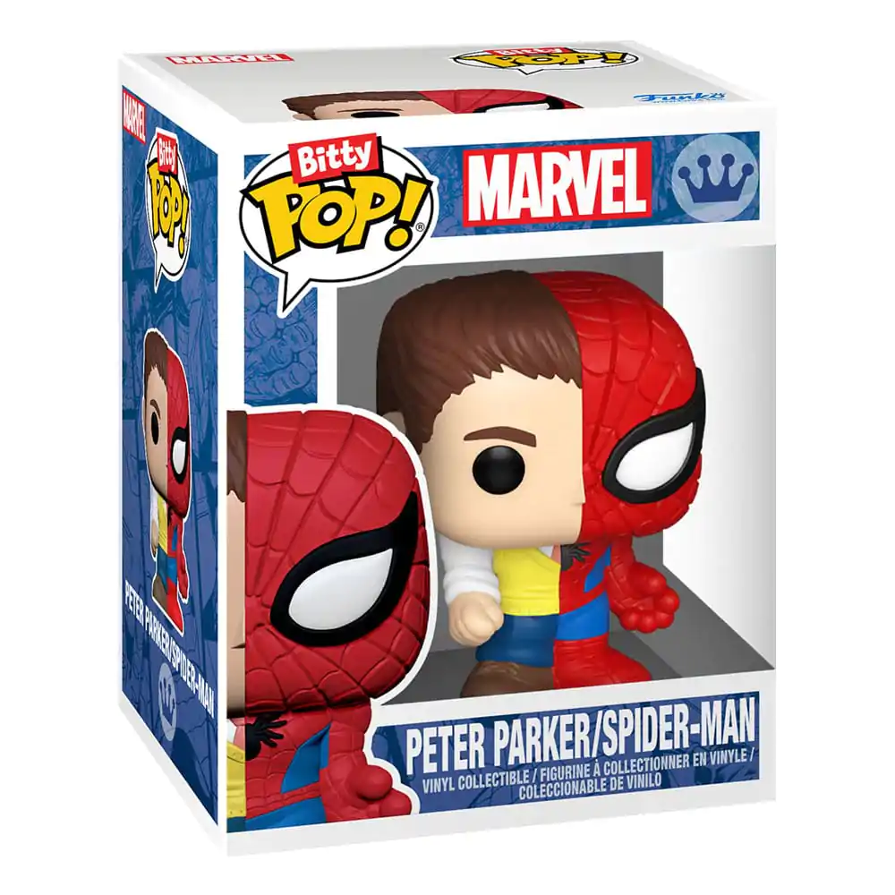 Bitty Funko POP Marvel Spider-Man Vinil Figura 4-Pack Parker Split fotografija izdelka