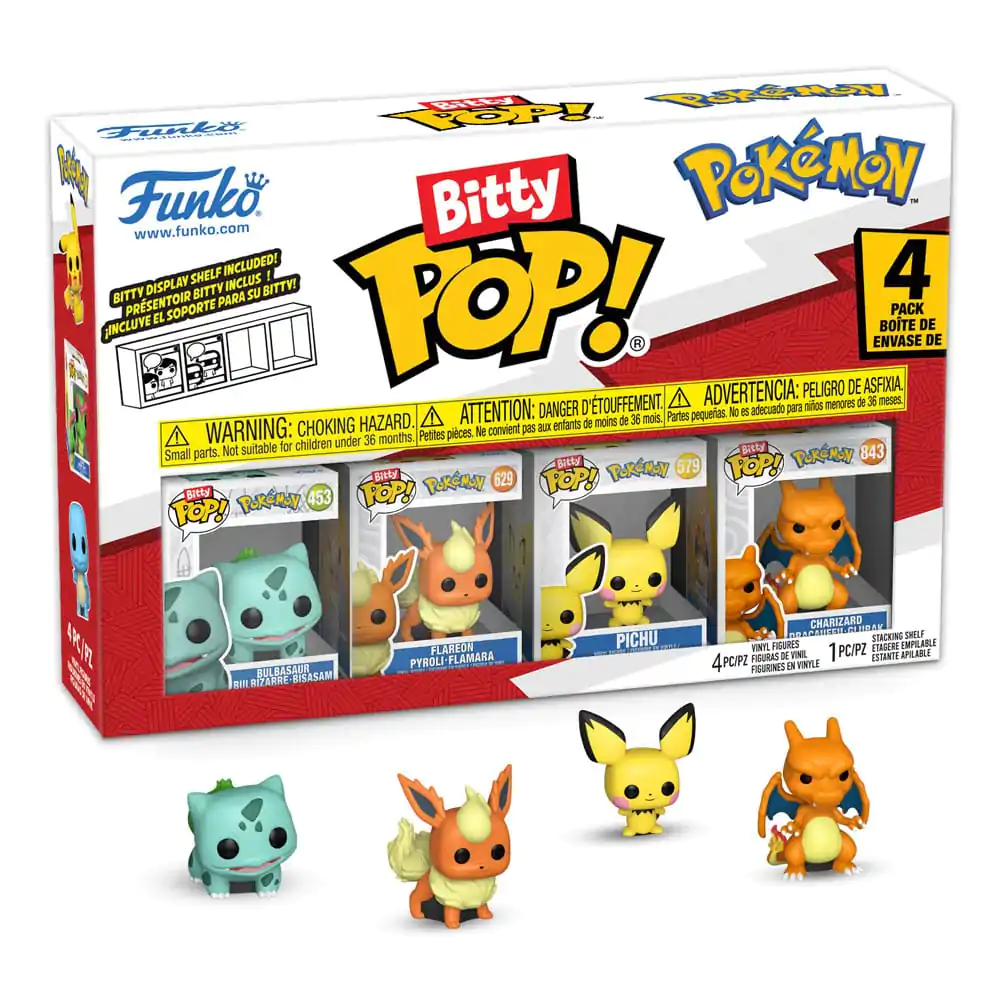 Bitty Funko POP Pokemon Vinyl Figure 4-Pack Bulbasaur - 4-delni set figuric iz vinila fotografija izdelka