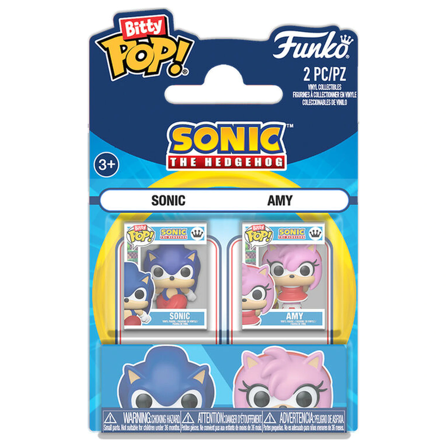Bitty Funko POP paket 2 figur Sonic The Hedgehog Sonic & Amy Rose fotografija izdelka