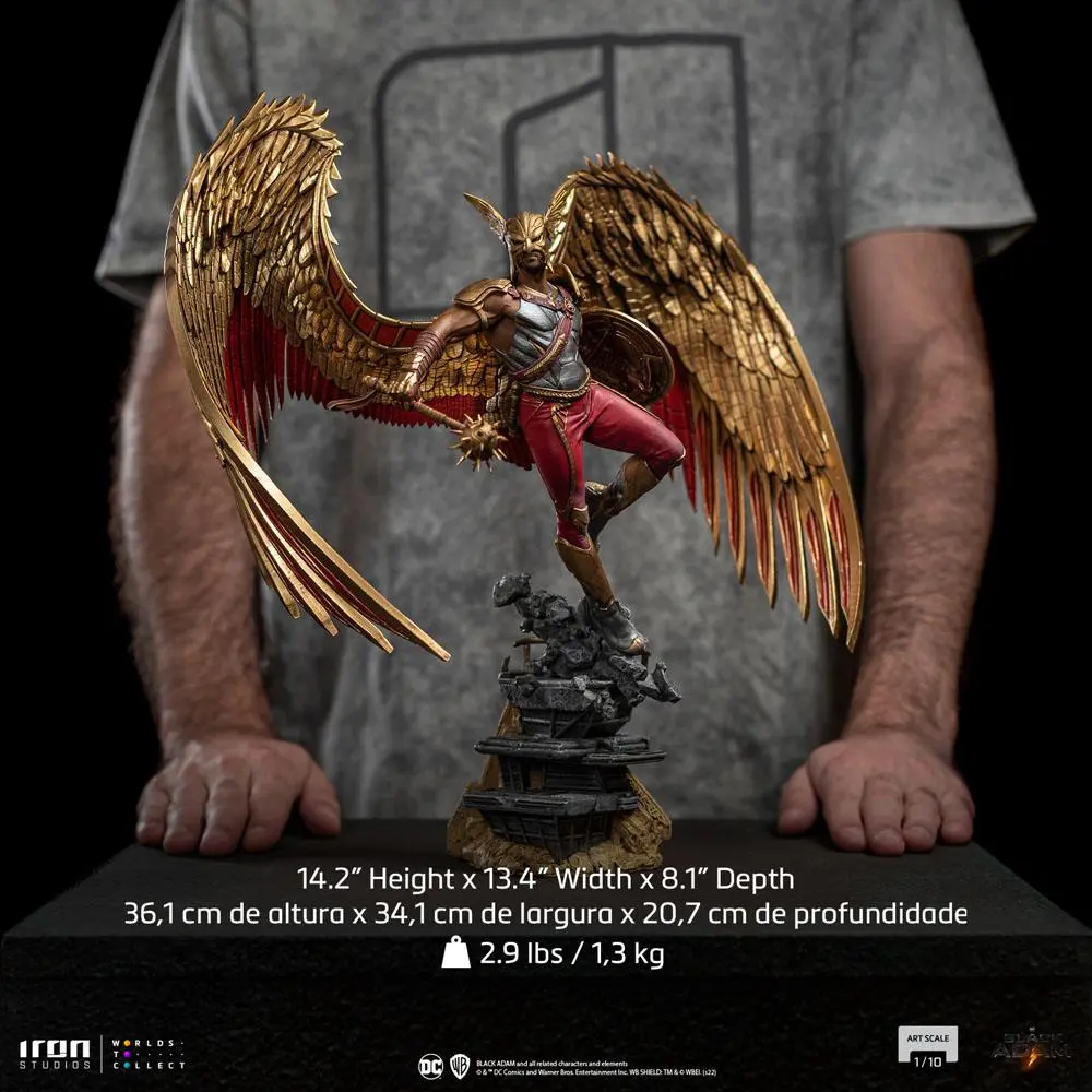 Black Adam Art Scale Kip 1/10 Hawkman 36 cm fotografija izdelka