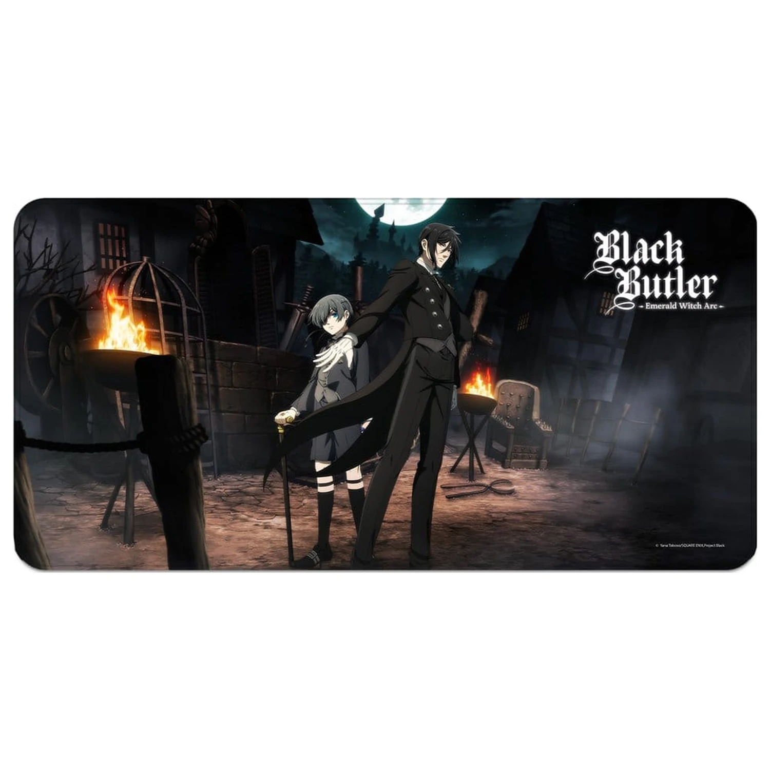 Black Butler: Emerald Witch Arc XXL podloga za miško Sebastian & Ciel 80 x 40 cm fotografija izdelka