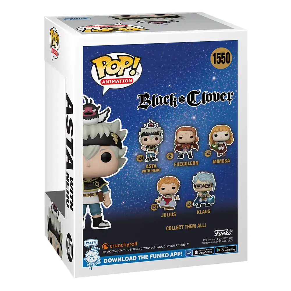 Black Clover POP! Animation Vinyl Figurica Asta z Nero 9 cm fotografija izdelka