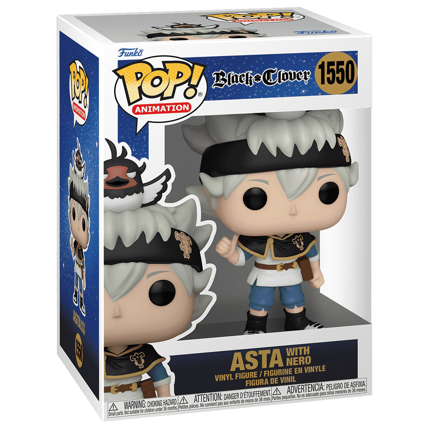 Black Clover POP! Animation Vinyl Figurica Asta z Nero 9 cm fotografija izdelka