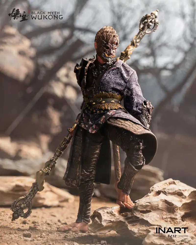 Black Myth: Wukong Akcijska figura 1/12 The Destined One v Bronze Armor Set Deluxe verzija 16 cm fotografija izdelka